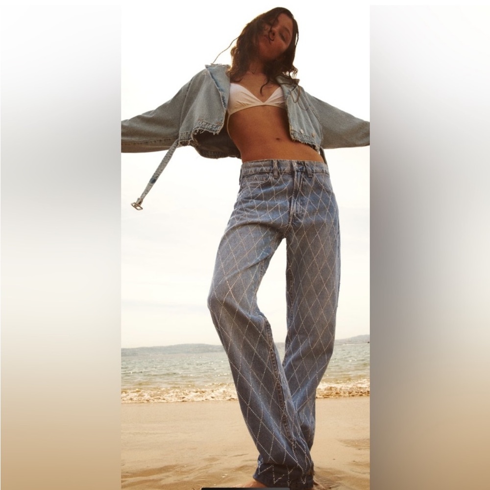 Zara jeweled jeans